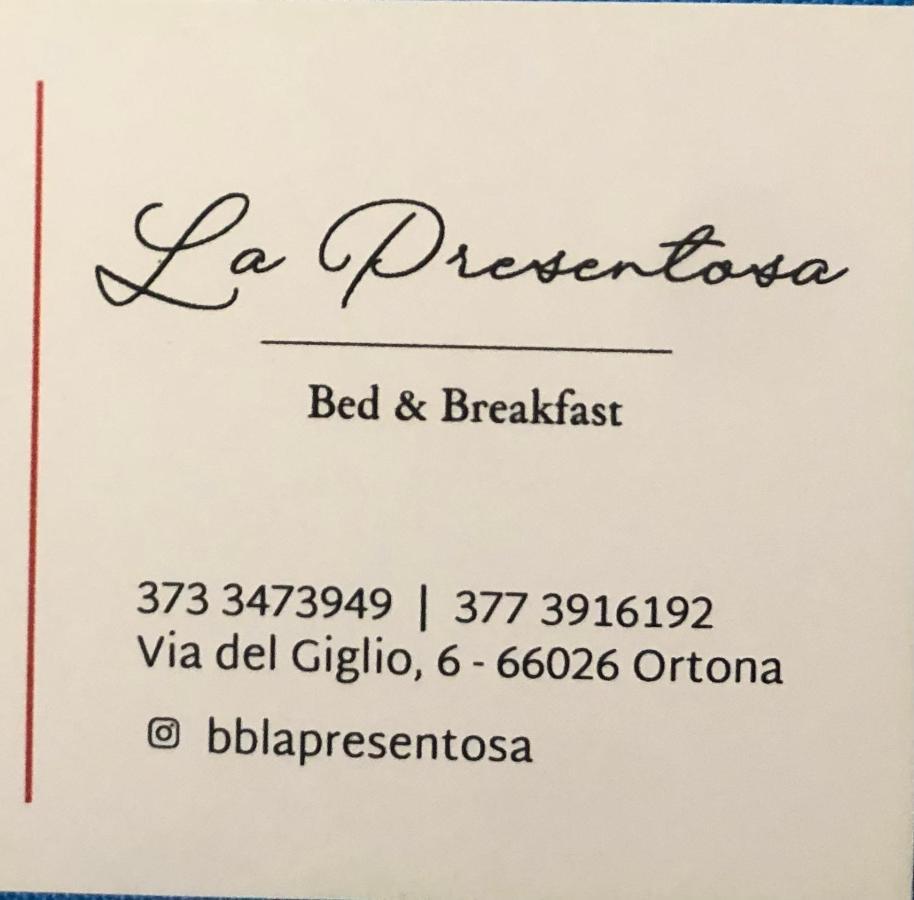 La Presentosa Bed&Breakfast Bed & Breakfast Ortona Exterior photo